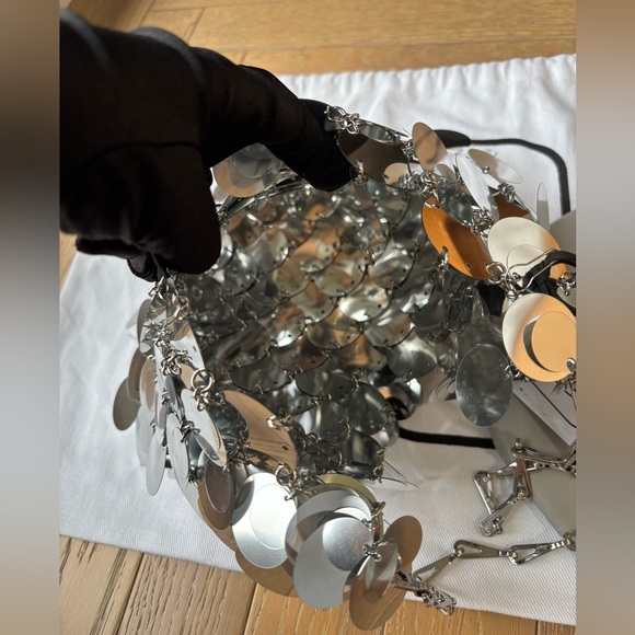 Paco Rabanne Sparkle Heart Shoulder Bag - Picture 7 of 16